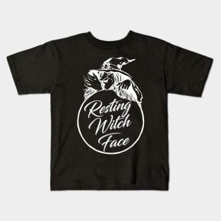 Resting Witch Face Funny Wiccan Humor Kids T-Shirt